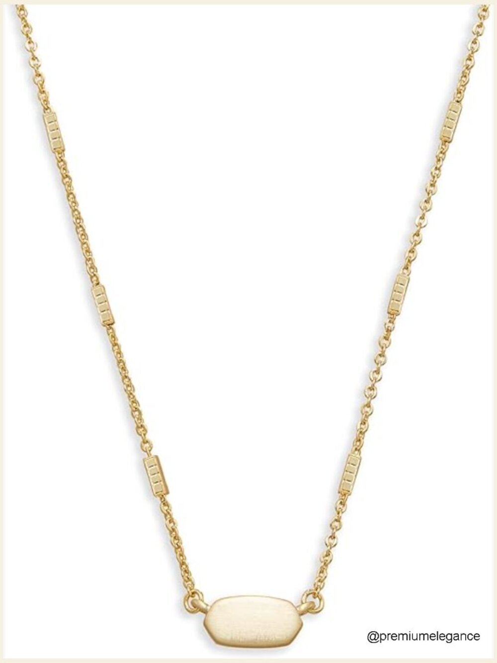 Kendra Scott Fern Pendant Necklace 15" Dainty Silhouette Gift Box